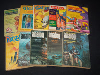 1964-1973 SCIENCE FICTION PAPERBACK BOOKS LOT OF 10 - ANALOG - GALAXY - O 3791