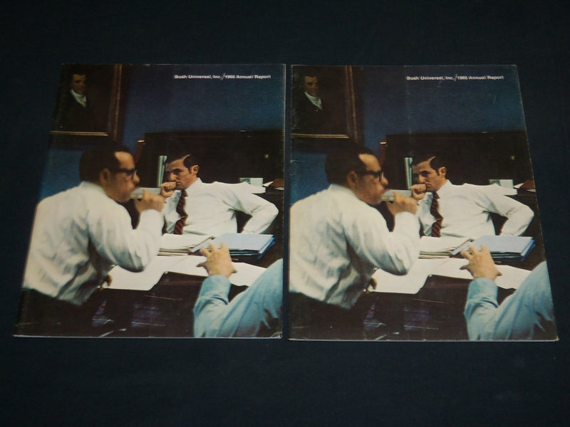 1968 BUSH UNIVERSAL INC. ANNUAL REPORTS LOT OF 2 ISSUES - J 5947