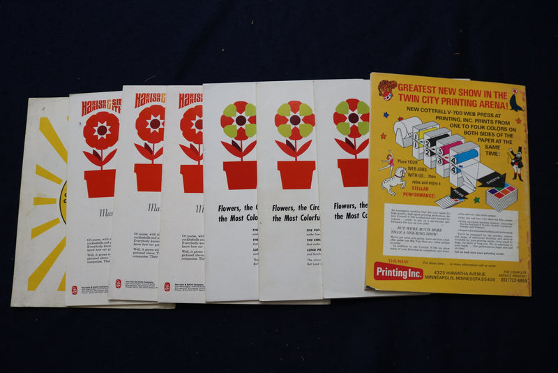 1968-1971 ANNUAL ZUHRAH CIRCUS PROGRAMS & COLORING BOOKS - LOT OF 8 - O 3643