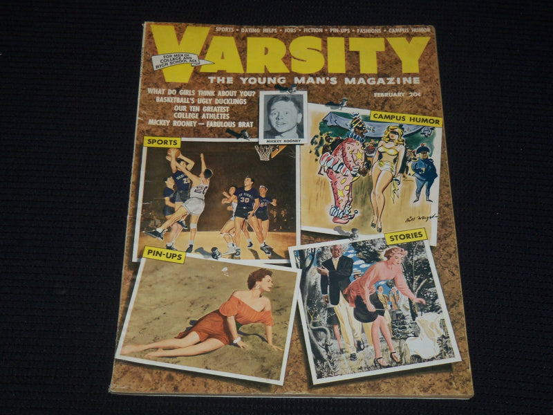 1950 JANUARY-FEBRUARY VARSITY MAGAZINE - MICKEY ROONEY COVER - E 15503