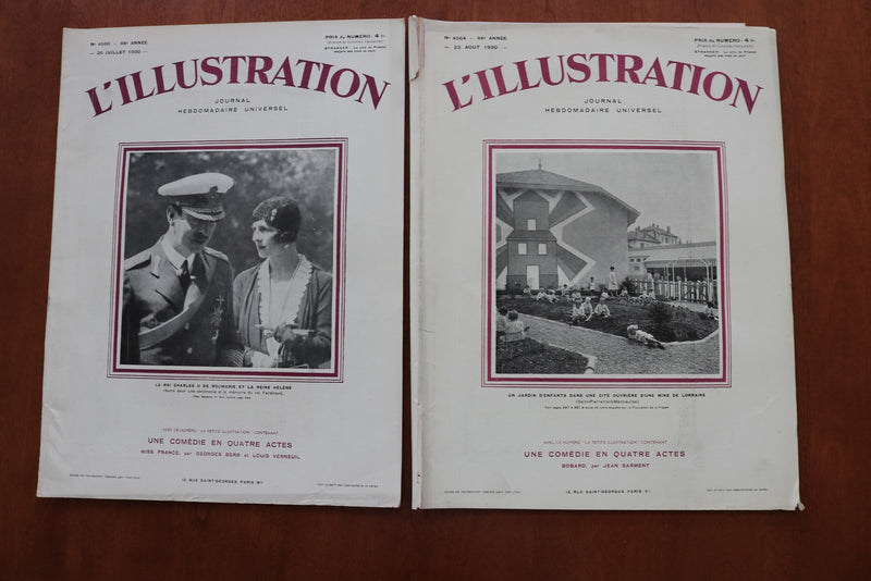 1927-1931 L'ILUSTRATION FRENCH MAGAZINE LOT OF 35 ISSUES - O 3508