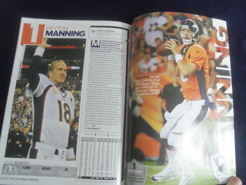 2013 BECKETT ENTERTAINMENT TOP 50 FOOTBALL PLAYERS MAGAZINE - ST 7156