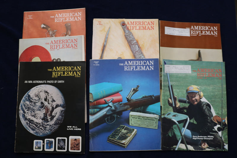 1954-1975 THE AMERICAN RIFLEMAN MAGAZINE - LOT OF 42 - O 3578
