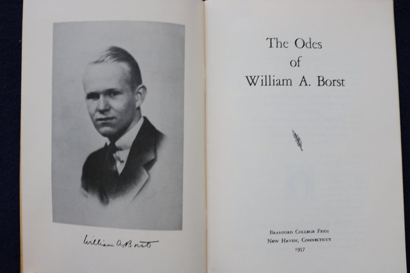 1957 THE ODES OF WILLIAM A. BORST SOFTCOVER BOOK - K 1465