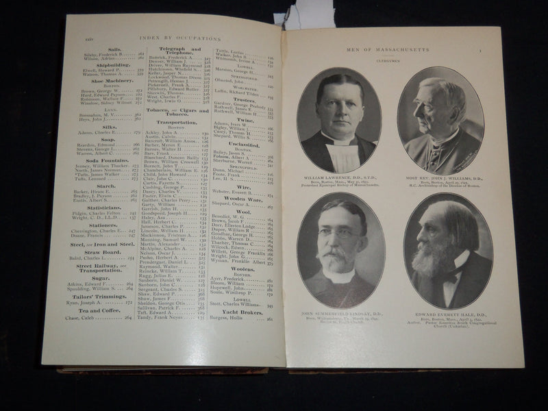 1903 MEN OF MASSACHUSETTS VOLUME - COLLECTION OF PORTRAITS - KD 4502B