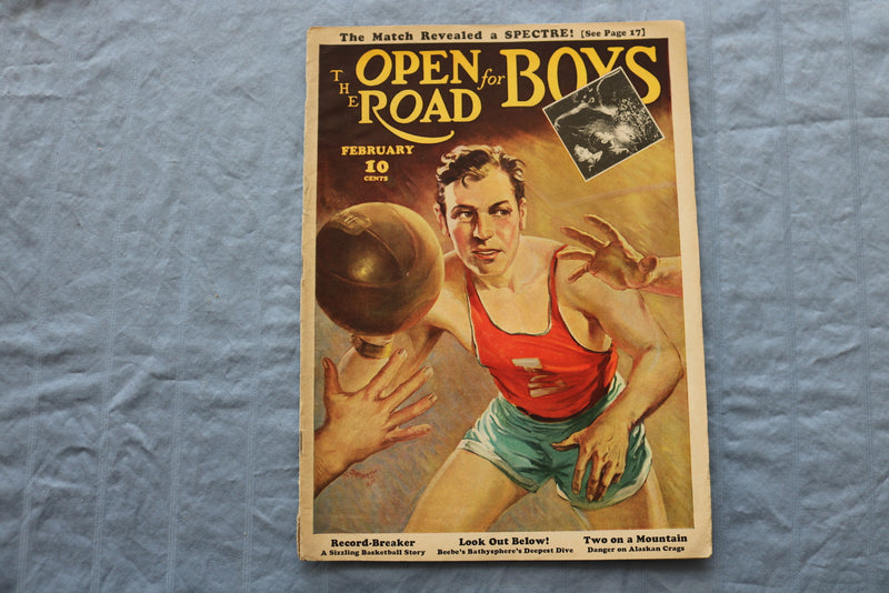 1938 FEBRUARY THE OPEN ROAD FOR BOYS MAGAZINE - LOOK OUT BELOW! - ST 5510J