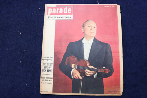 1954 JANUARY 10 PARADE MAGAZINE - JACK BENNY COVER - MARILYN MONROE - E 22438