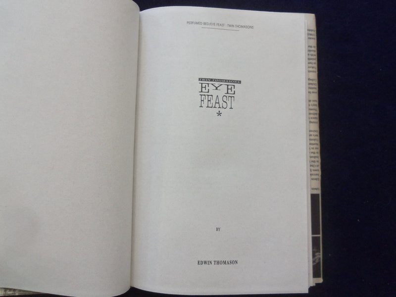 1984 EYE FEAST / PERFUMED BED TWIN HARDCOVER BOOKS - EDWIN THOMASON - KD 8857