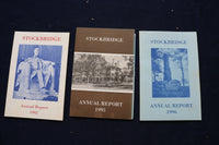 1970-2006 STOCKBRIDGE MASSACHUSETTS ANNUAL REPORT - LOT OF 22 - O 3394