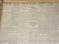 1919 FEBRUARY 21 NEW YORK TIMES - ASK WILSON TO BACK WAR COST CLAIMS - NT 7974