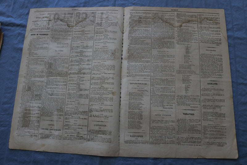 1873 JUNE 15 LE GRELOT NEWSPAPER - LES FILS DES CROISES - FRENCH - NP 8624