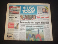 1999 FEBRUARY 5-7 USA TODAY NEWSPAPER - LEWINSKY ON TAPE, NOT LIVE - NP 7998