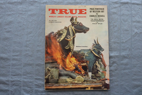 1958 MAY TRUE MAGAZINE - BALINESE CREMATION COVER - SP 4922N