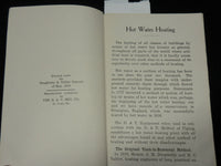 1916 PROGRESS IN HOT WATER HEATING BOOK BY D + T. MFG. CO - J 7055