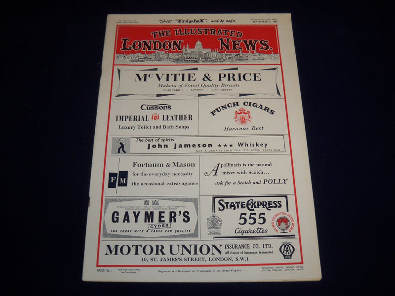 1955 SEPTEMBER 3 ILLUSTRATED LONDON NEWS MAGAZINE - GENERAL FRANCHI - E 8019