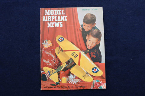 1953 JANUARY MODEL AIRPLANE NEWS MAGAZINE - CURTISS HAWK COVER - E 11499