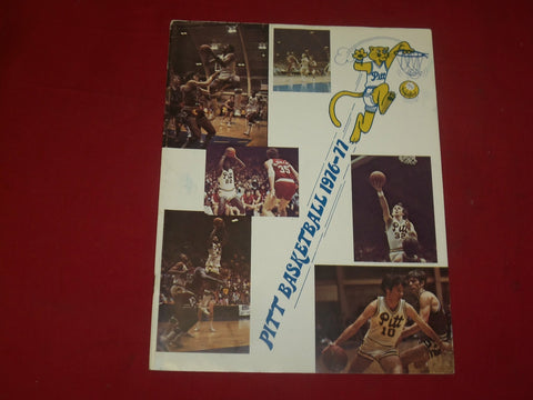 1976-1977 UNIVERSITY OF PITTSBURGH BASKETBALL YEARBOOK - J 4268