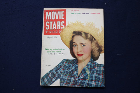 1950 AUGUST MOVIE STARS PARADE MAGAZINE - JANE POWELL COVER - E 18043
