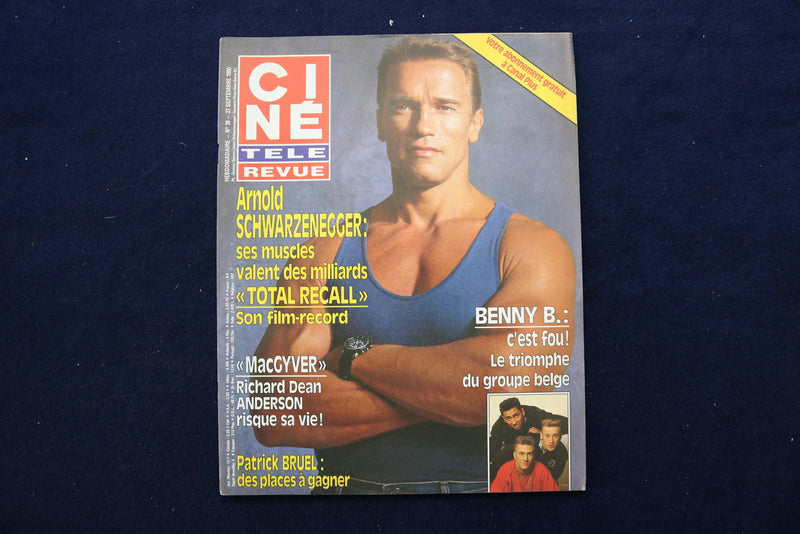 1990 SEP 27 CINE TELE REVUE MAGAZINE - ARNOLD SCHWARZENEGGER COVER - E 12060