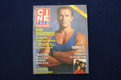 1990 SEP 27 CINE TELE REVUE MAGAZINE - ARNOLD SCHWARZENEGGER COVER - E 12060
