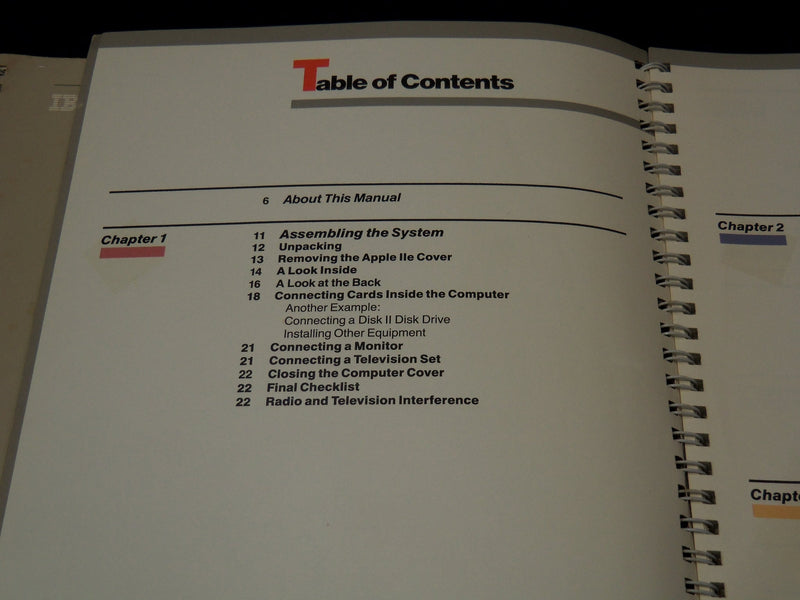 1980'S COMPUTER MANUALS LOT OF 2 - APPLE - SPIRAL BOUND - #50