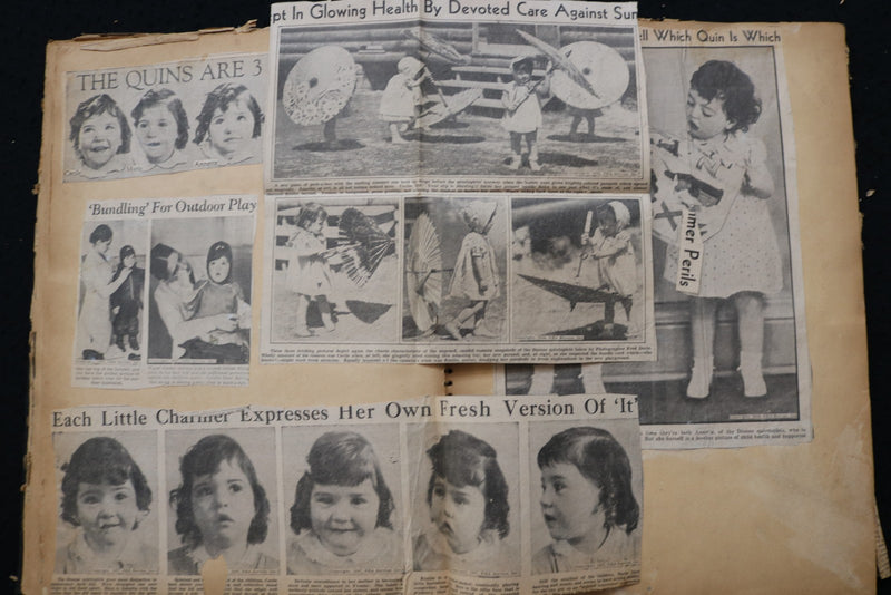 DIONNE QUINTUPLETS SCRAPBOOK, LOADED - E 24907