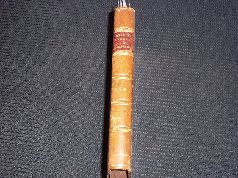 1859 THE BRITISH ALMANAC AND COMPANION VOLUME - LONDON - KD 7592