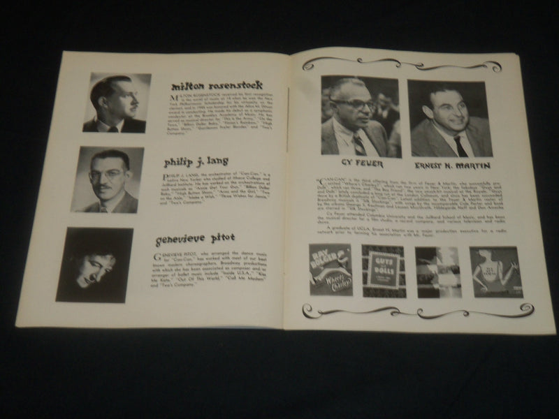 1954 COLE PORTER'S CAN-CAN SOUVENIR PROGRAM - NORWOOD SMITH - LILO - J 5626