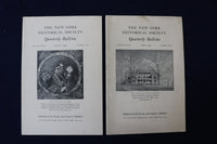 1941-1944 N.Y. HISTORICAL SOCIETY QUARTLY BULLETIN-SOFTCOVER - LOT OF 4 - K 1366