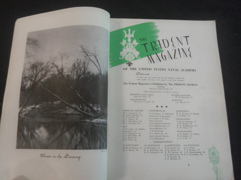 1939 FEBRUARY TRIDENT MAGAZINE - UNITED STATES NAVAL ACADEMY - B 5530V