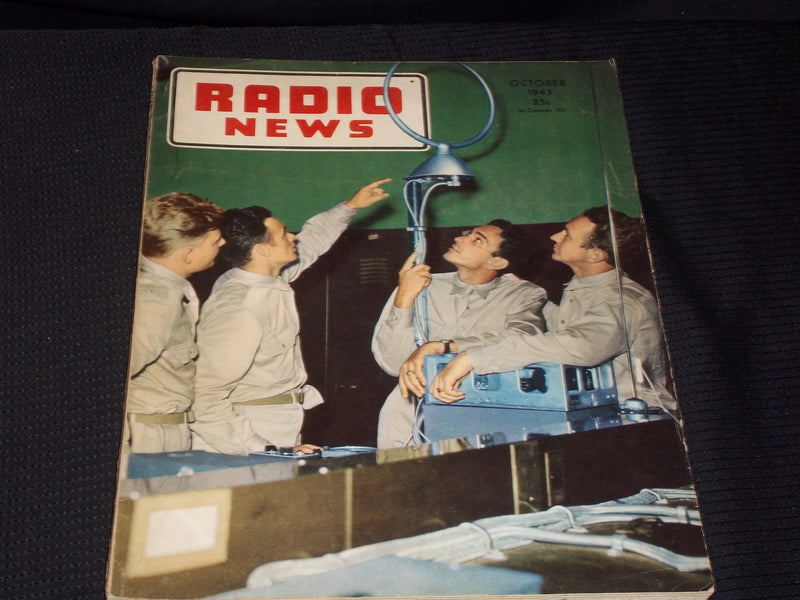 1943 OCTOBER RADIO NEWS MAGAZINE - CAMP TRUAX WISCONSIN FRONT COVER - E 5168