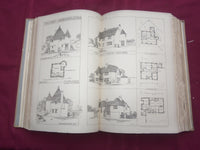 1898 JAN-DEC THE BUILDER U. K. MAGAZINE BOUND VOLUMES - 2 VOLS - FOLD OUTS - C 4