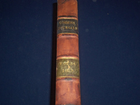 1829 JOURNALS OF THE HOUSE OF COMMONS - KING GEORGE IV 10TH YEAR REIGN - KD 4F