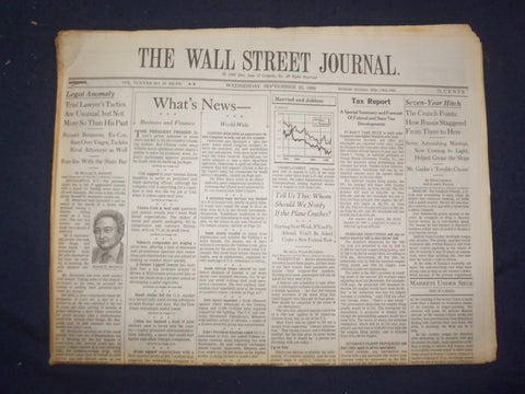 1998 SEP 23 THE WALL STREET JOURNAL-RUSSIA STAGGERED FROM HERE TO THERE - WJ 355