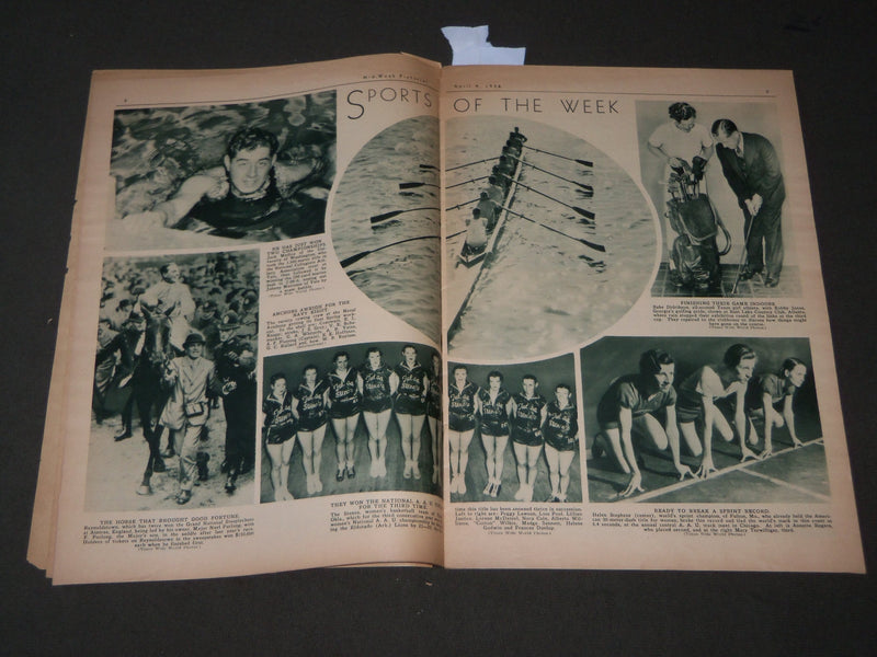 1936 APRIL 4 MID-WEEK PICTORIAL MAGAZINE SECTION - LUCREZIA BORI - J 3239