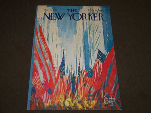 1965 MAY 29 NEW YORKER MAGAZINE FRONT COVER ONLY - GREAT ART FOR FRAMING