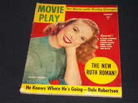 1952 FEBRUARY MOVIE PLAY MAGAZINE - JANET LEIGH FRONT COVER - E 14236