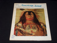1966 MARCH AMERICAN ARTIST MAGAZINE VERY NICE ART COVER & CONTENT - E 2144