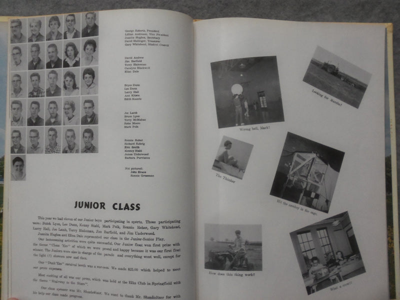 1960 THE PIRATE LOG ILLIOPOLIS HIGH SCHOOL YEARBOOK - ILLIOPOLIS, IL - YB 3349