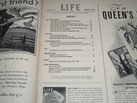 1939 NOVEMBER 6 LIFE MAGAZINE - PLANES OVER ENGLAND COVER - L 155