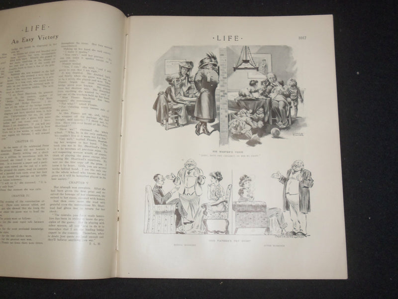 1911 MAY 25 LIFE MAGAZINE - COLLEGE NUMBER - A KNOCK AT THE DOOR - ST 6454