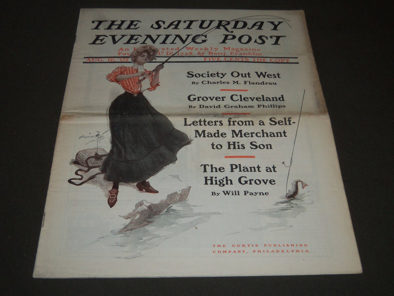 1902 AUGUST 16 THE SATURDAY EVENING POST MAGAZINE - HARRISON FISHER - SP 1055