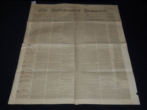 1861 JULY 11 THE INDEPENDENT DEMOCRAT NEWSPAPER - LINCOLN'S MESSAGE - K 74
