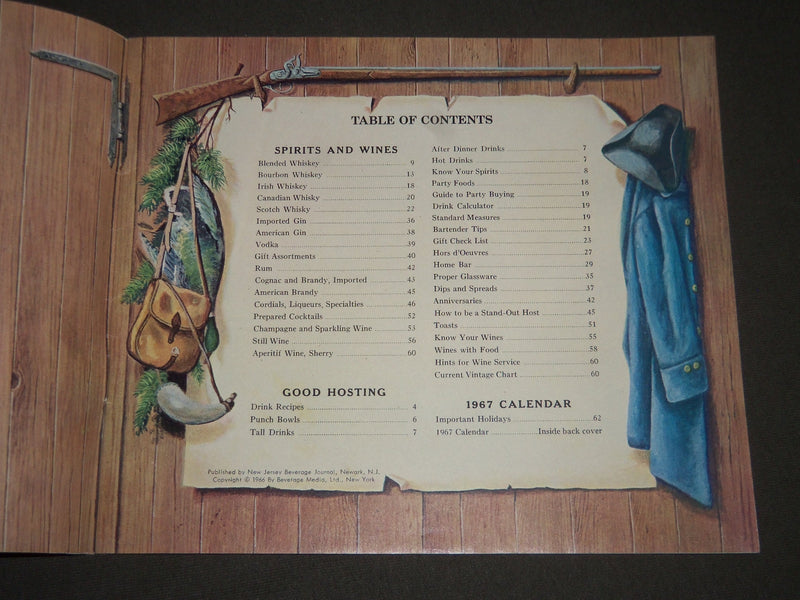 1967 SUSSEX COUNTY LIQUOR COMAPNY CATALOGUE - NEWTON NEW JERSEY - J 2463