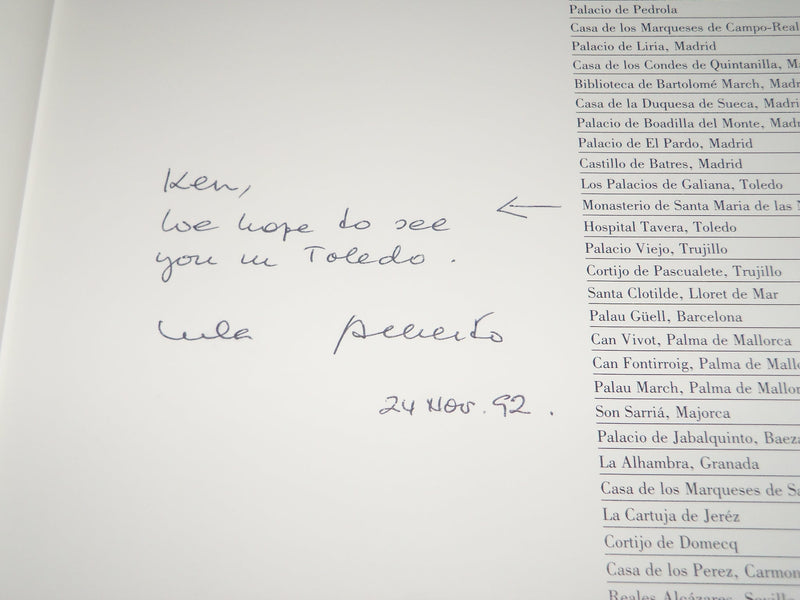 1992 SPANISH SPLENDOR BOOK INSCRIBED BY JUAN JOSE JUNQUERA Y MATO - D 363