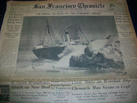 1936 OCTOBER 9 SAN FRANCISCO CHRONICLE NEWSPAPER SECTION OHIOAN ASHORE - NP 841