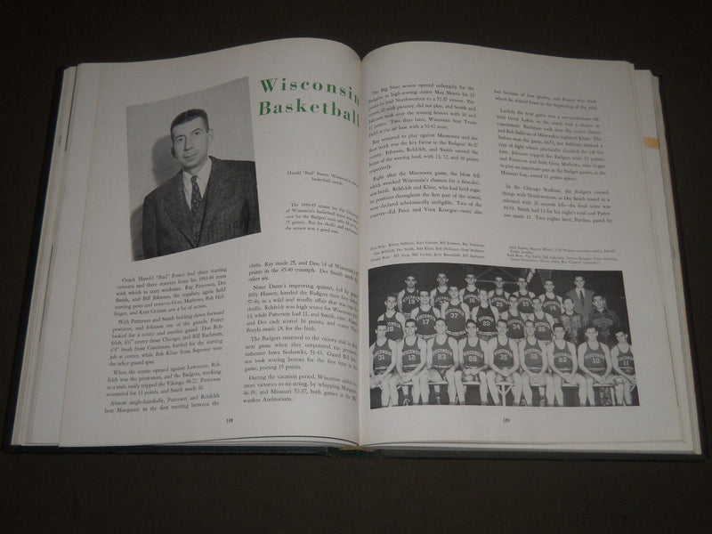 1945 THE BADGER UNIVERSITY OF WISCONSIN YEARBOOK - MADISON WI - PHOTOS - YB 1254