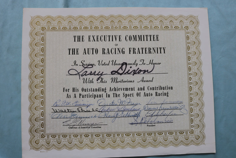 1980'S LARRY DICKSON AUTO RACING EPHEMERA LOT - K 2556