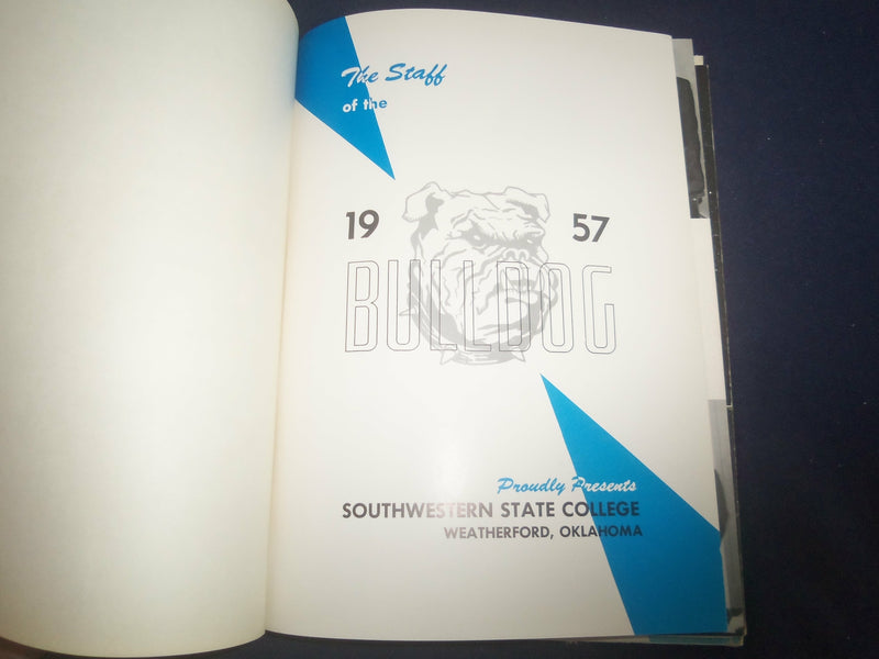 1957 THE BULLDOG SOUTHWESTERN INST. OF TECH. YEARBOOK- WEATHERFORD, OK- YB 2360