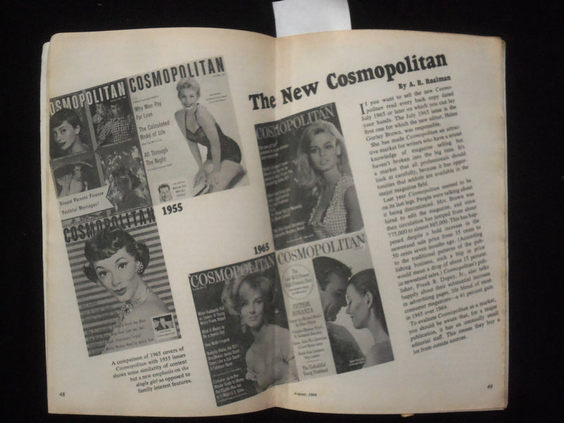 1966 WRITER'S DIGEST MAGAZINE - LOT OF 4 - HELEN GURLEY BROWN - K 109